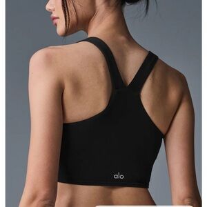 ALO Yoga Black Racerback Sports Bra